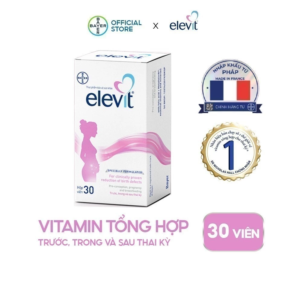 Vitamin Tổng Hợp Bà Bầu Elevit Pronatal 30 Viên - 2