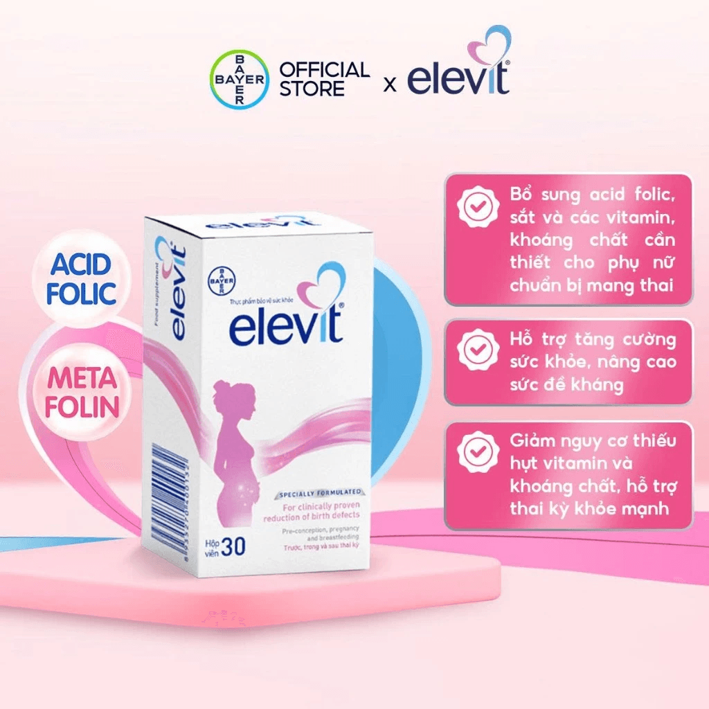 Vitamin Tổng Hợp Bà Bầu Elevit Pronatal 30 Viên