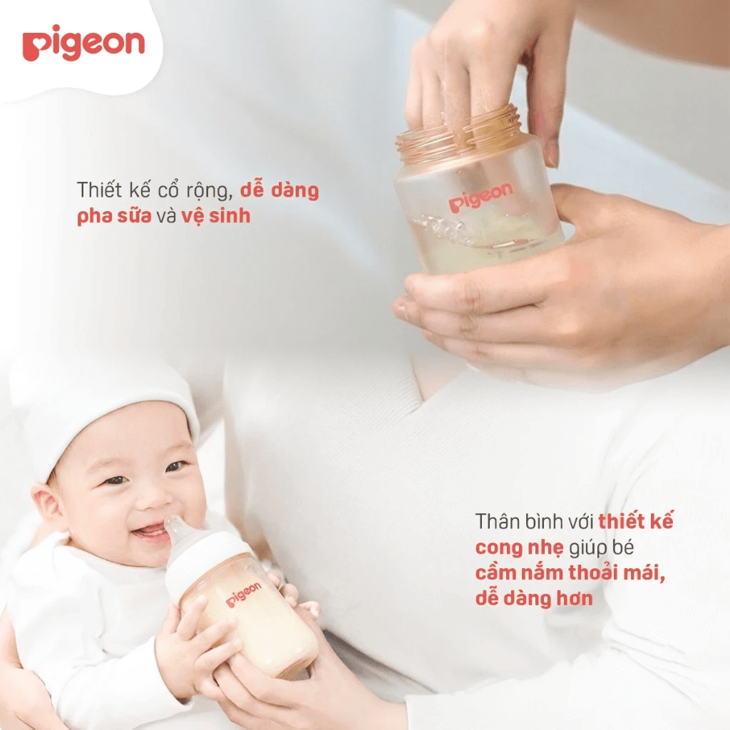 Bình Sữa Pigeon Cổ Rộng PPSU 240ml Cho Bé - 5