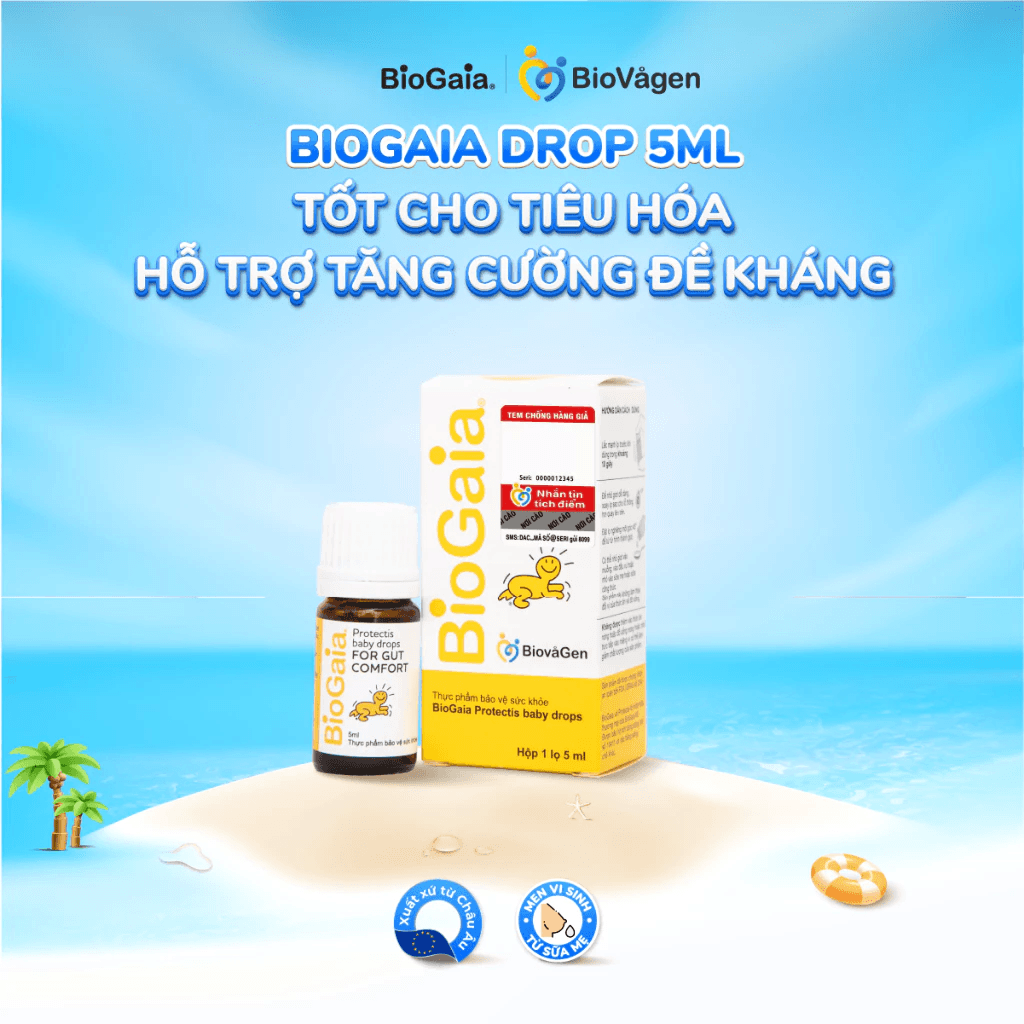 Men vi sinh BioGaia ProTectis Drops cải thiện hệ tiêu hóa xuất xứ Thụy Điển dung tích 5ml - 2