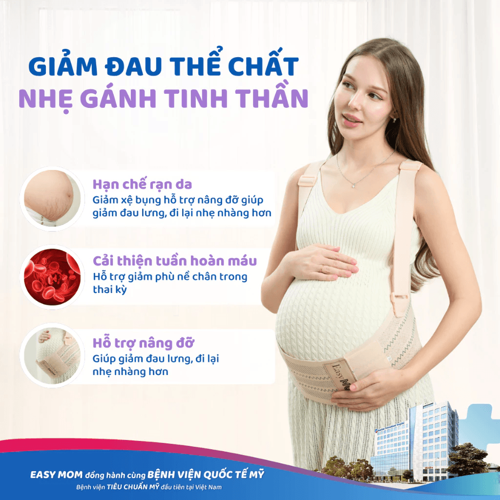 Đai Nâng Đỡ Bụng Bầu Chất Siêu Mềm Co Giãn 4 Chiều Hỗ Trợ Đi Lại - 2