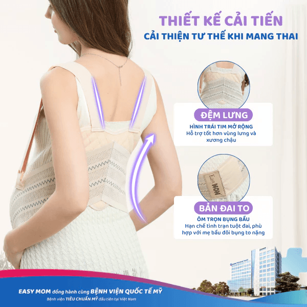 Đai Nâng Đỡ Bụng Bầu Chất Siêu Mềm Co Giãn 4 Chiều Hỗ Trợ Đi Lại - 4