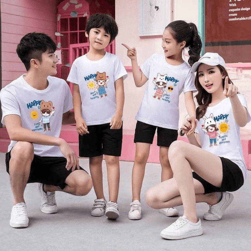 Áo Gia Đình Đi Biển 4 Người – Set Bố Mẹ và 2 Con