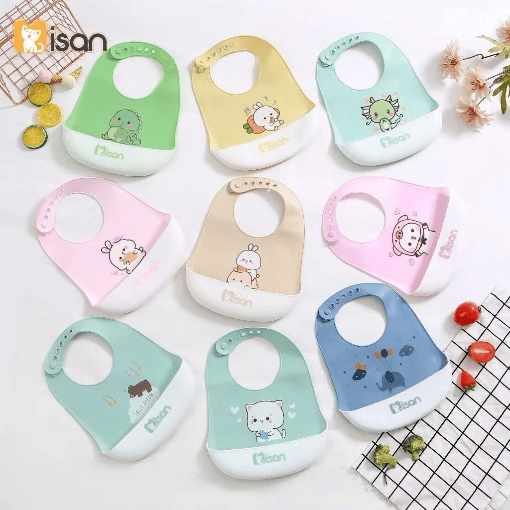 Yếm Ăn Silicon Chống Thấm Cho Bé Ăn Dặm - 3